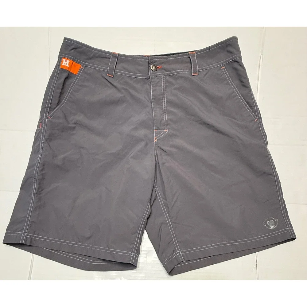 Howler Bros Horizon Hybrid Shorts Mens 38 Gray Nylon Fishing Board Shorts
